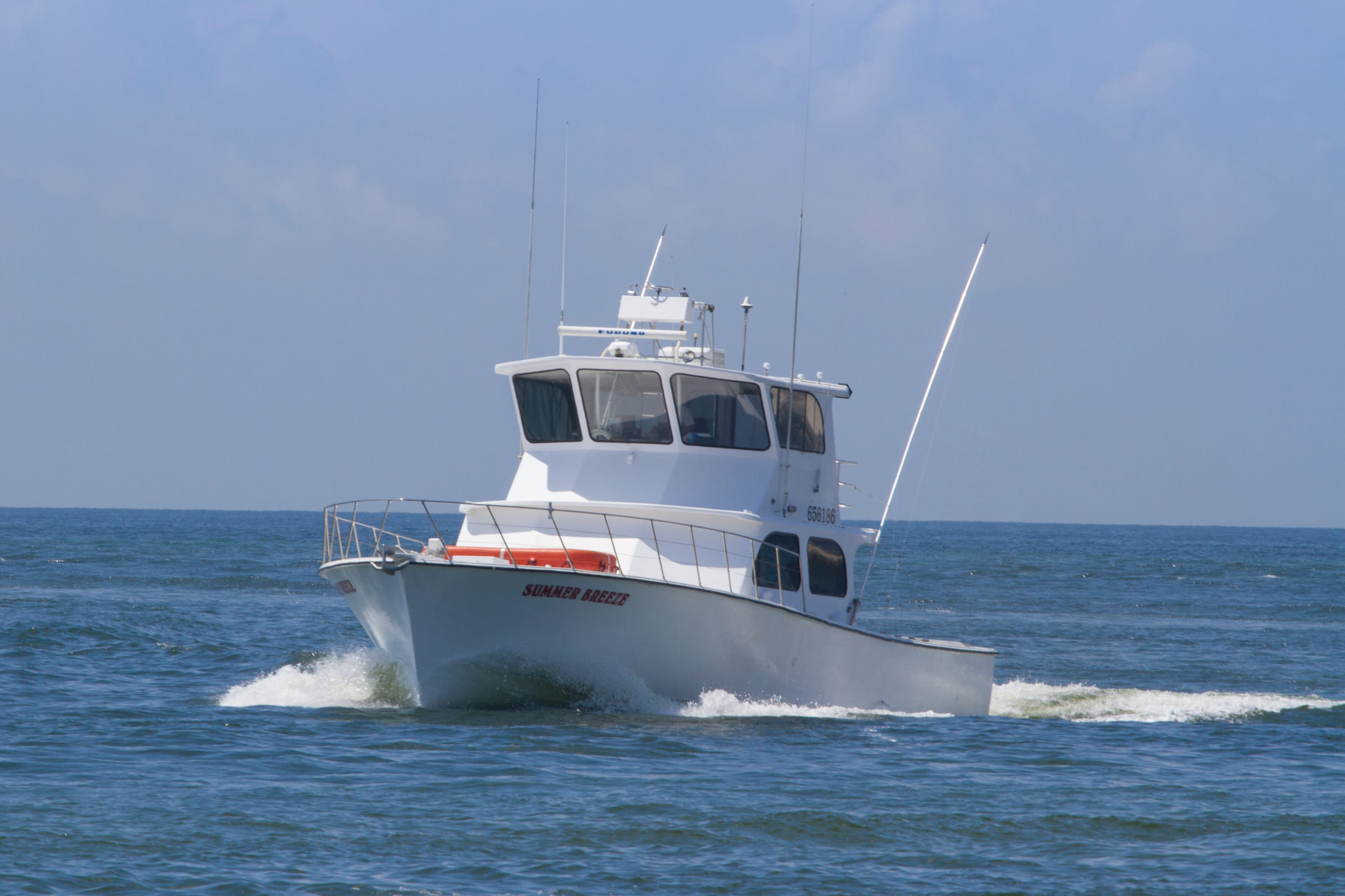 The Summer Breeze - One of our charter fishing boats located in Orange Beach, AL.
